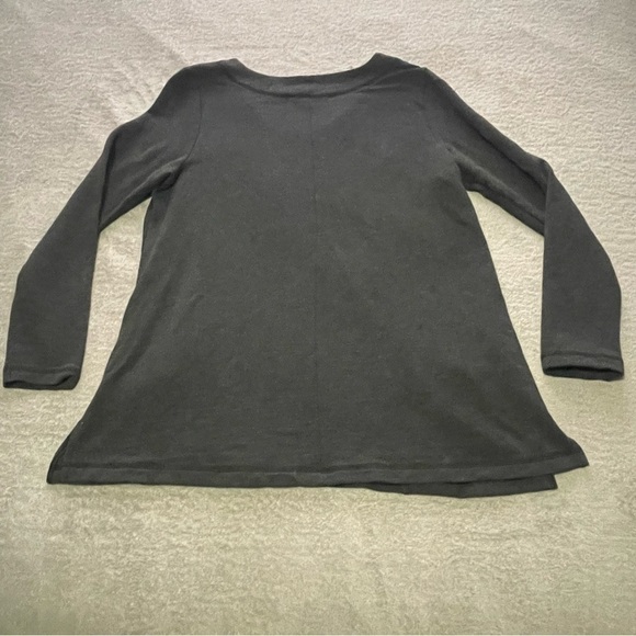 SOFT surroundings grey pocket tunic size medium VGUC - Picture 6 of 6